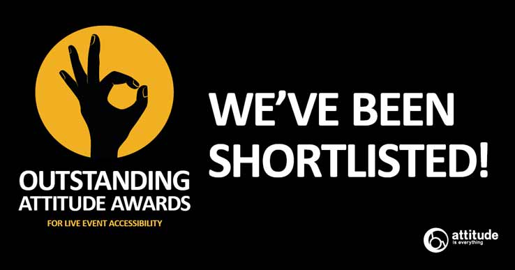 We’ve been shortlisted for the Outstanding Attitude Awards