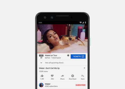 Ticketmaster and YouTube now connecting music fans to upcoming concerts