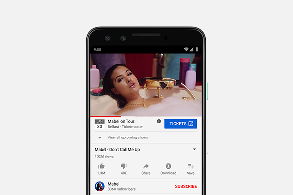 Ticketmaster and YouTube now connecting music fans to upcoming concerts