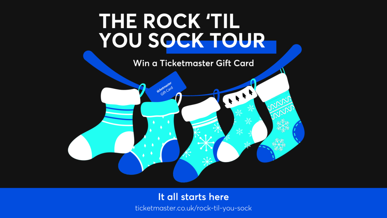Rock ‘Til You Sock: Ticketmaster’s Festive Gift Card Tour